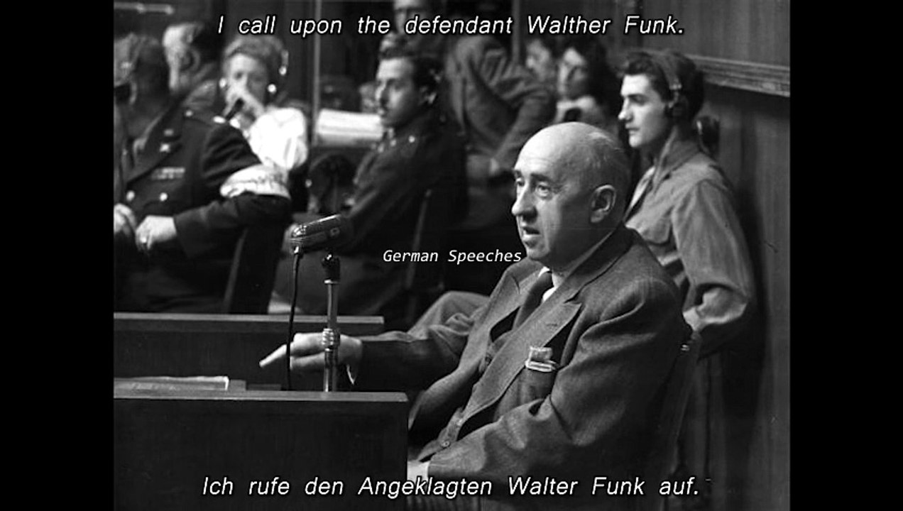 1946-08-31 - Walther Funk - Letzte Worte im Nürnberger Prozess