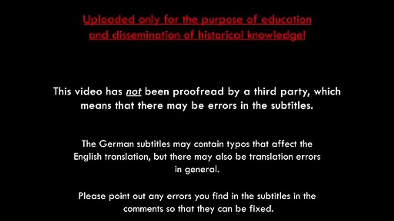 Heinrich Schnee – Appeal to the people of German East Africa, August 5, 1914 [English subtitles]