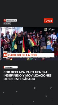 COB declara paro general indefinido y movilizaciones desde este sábado