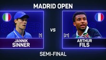 Sinner beats Fils in Madrid to close in on history