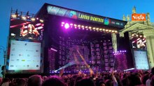 Concerto del Primo Maggio a Roma, Piazza San Giovanni gremita di persone