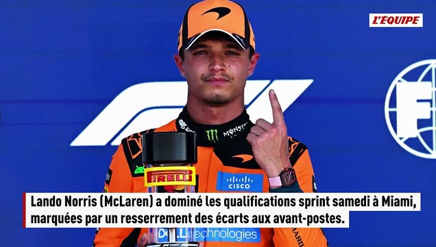 Le champion du monde Lando Norris signe la pole de la course sprint à Miami, les écarts se resserrent - F1 - GP de Miami