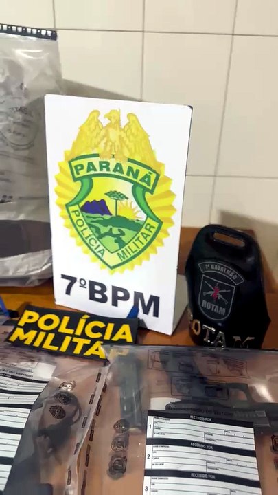 Polícia apreende drogas, arma e prende dupla em Paraná d’Oeste