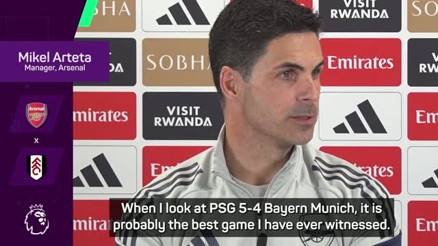 'Competing in different worlds' - Arteta on PSG vs Bayern
