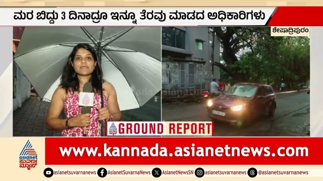 ಮುಖ್ಯರಸ್ತೆಯಲ್ಲೇ ವಾಲಿದ ಬೃಹತ್ ಮರದ ಕೊಂಬೆ; GBA ಅಧಿಕಾರಿಗಳ ನಿರ್ಲಕ್ಷ್ಯ | Bengaluru Rain News | Rain Damage
