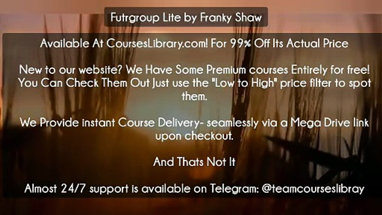(Courseslibrary.com)Futrgroup Lite by Franky Shaw
