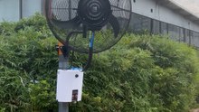Mingletec BLDC industrial wall mount mist fan#mingletec #BLDC #industrial #wallmount #mistfan #watersprayfan #outdoor #factory #manufacturer #supplier #explainingproducts #purrfectionfound #fyp