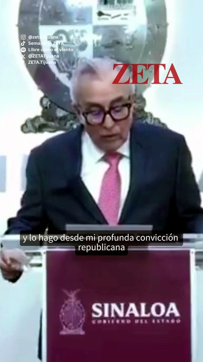 Rocha Moya pide licencia como gobernador; FGR investiga a 9 funcionarios.