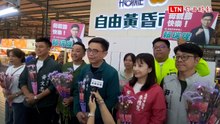 攤商之子市場送康乃馨  賴瑞隆：祝生意興隆、母親節快樂