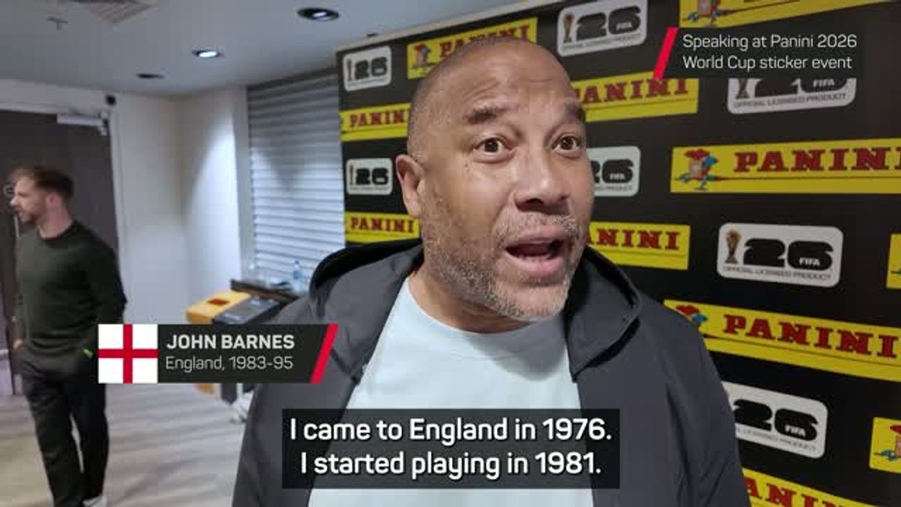 John Barnes says Panini stickers are synonymous with the World Cup