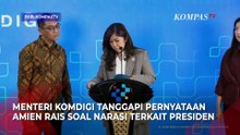 Menteri Komdigi Respons Pernyataan Amien Rais soal Narasi Terhadap Presiden-Seskab