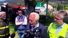 Incendio monte Faeta, Giani: "Essenziale la realizzazione del laghetto a San Giuliano"