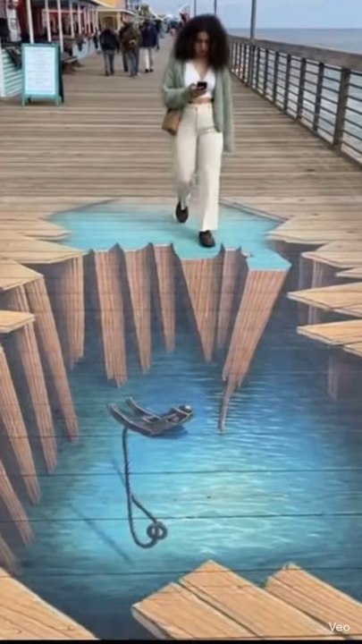 Warning! This 3D Art is dangerously real! #3dpainting #realdanger