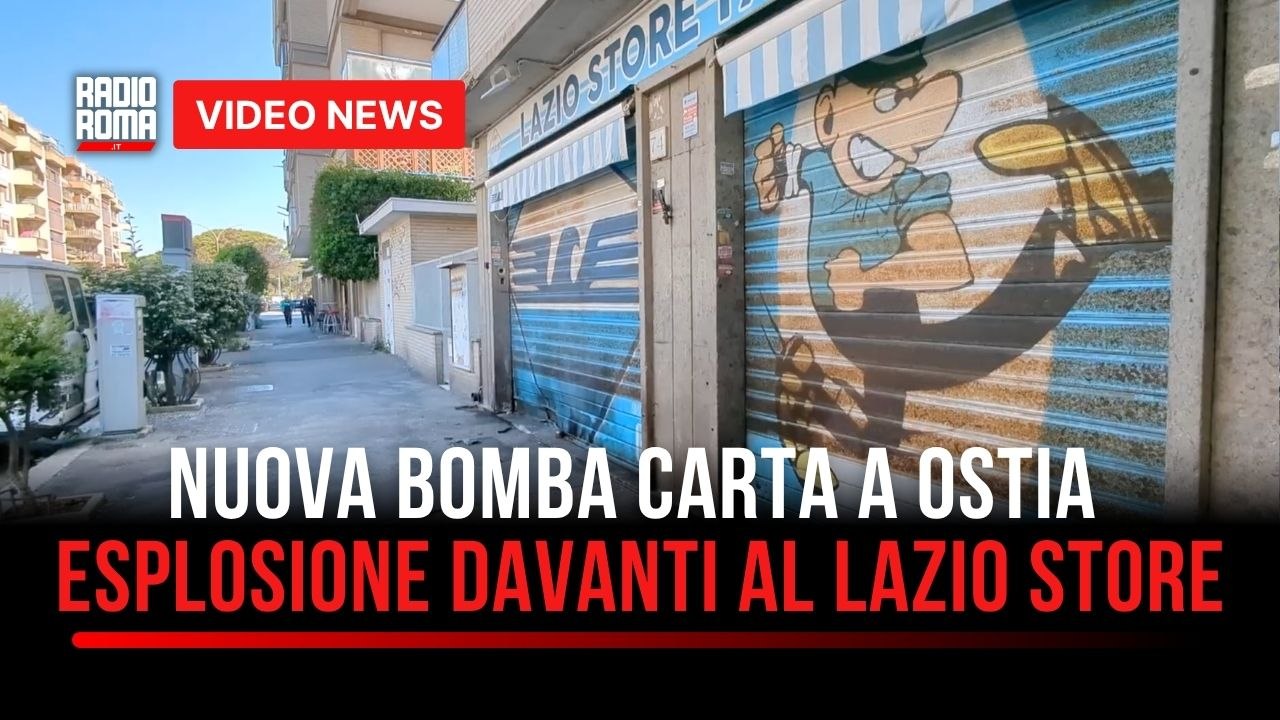 Nuova bomba carta a Ostia: esplosione davanti al Lazio Store, cresce l'allarme sul litorale