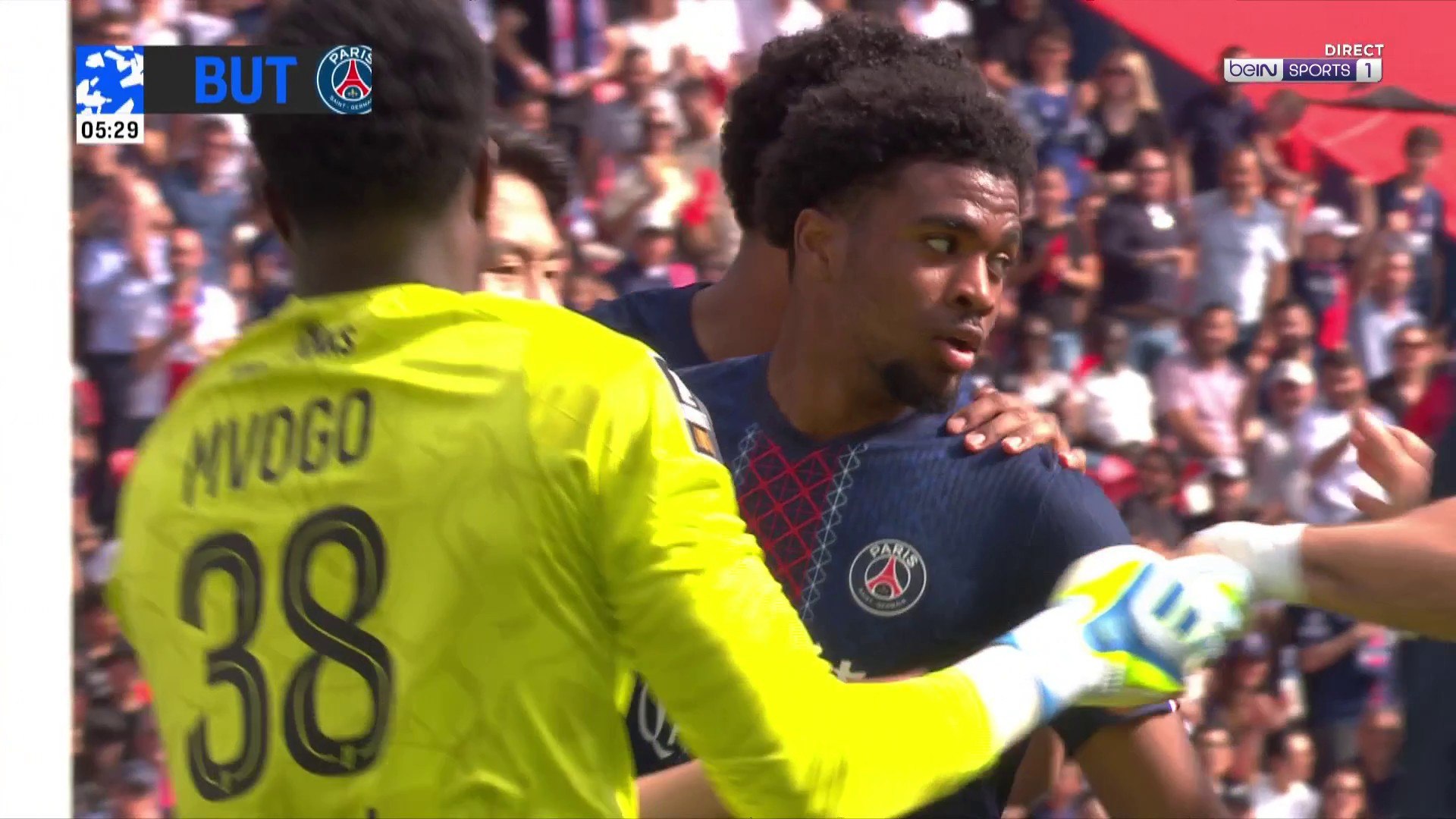 Renato Marin titularisé dans les buts du PSG face à Lorient, Ibrahim Mbaye ouvre le score — image 1
