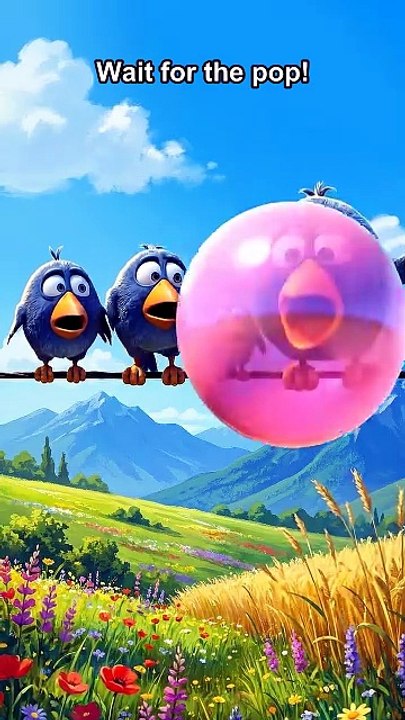 Bro popped the wrong bubble 💀🎈 (Oddly Satisfying) #talkingbirds
