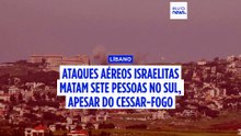 Líbano: ataques israelitas continuam apesar de cessar-fogo e fazem pelo menos sete mortos