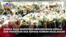 Rangkaian Bunga Hiasi Stasiun Bekasi Timur, Kenang Korban Kecelakaan KRL & KA Argo Bromo Anggrek