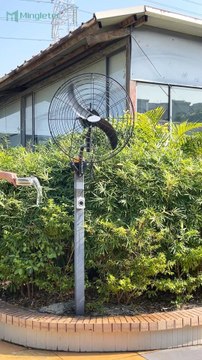 Mingletec Brushless fully sealed DC motor industrial wall fan #mingletec #bldc #wallmount #industrialfan #wallfan #outdoors #manufacturer #fyp