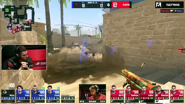 Counter-Strike #322: frozen - 4 kills (3 M4A1-S, USP-S HS) to turn an initial 2vs5 post-pl...