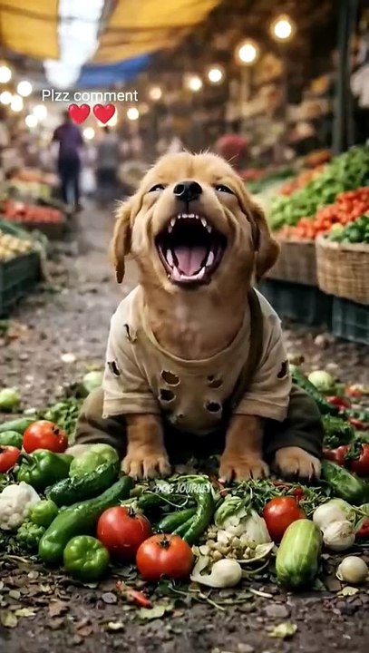 This poor puppy 🐕 didn't have a vegetable stall  so the police officer beat him badly 😭