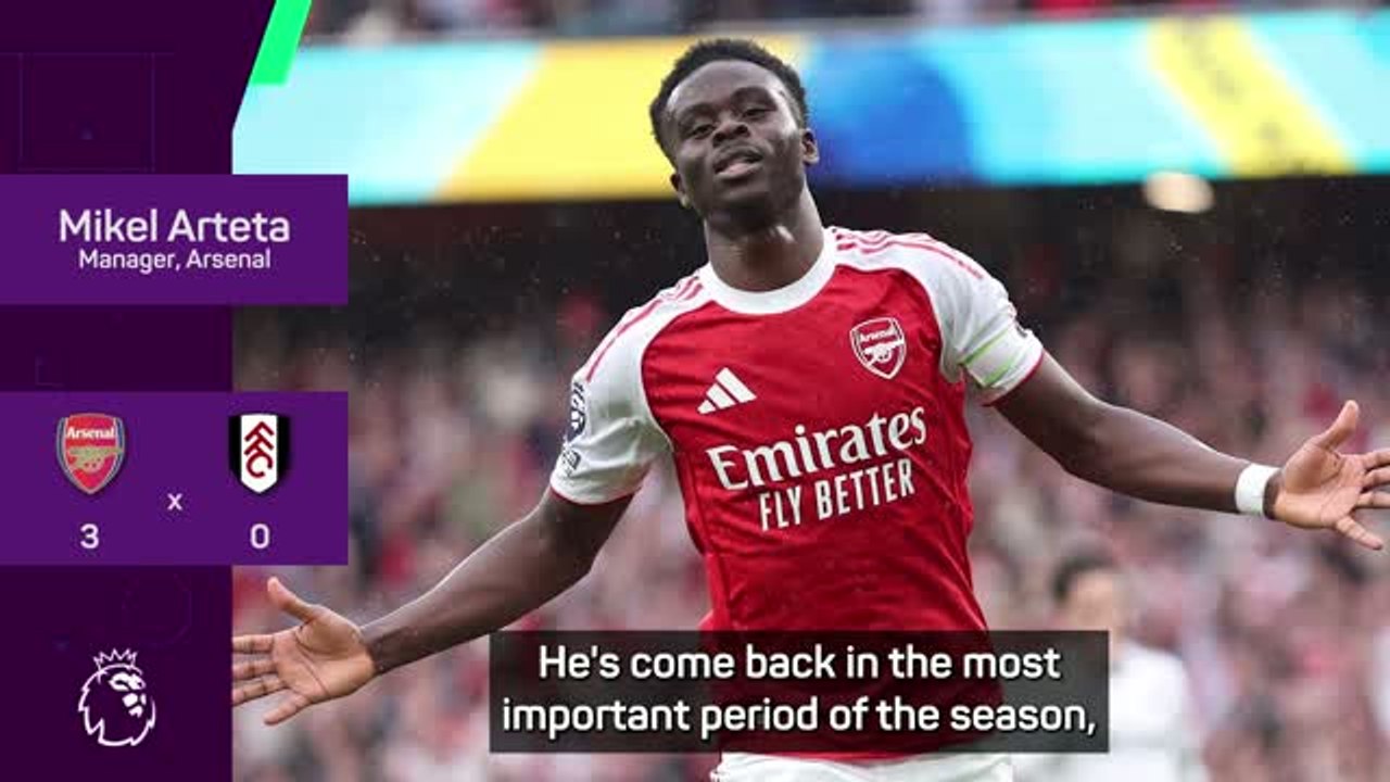 'Bukayo is back!' - Arteta hails difference-maker Saka