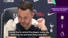 'Remember who you are!' - De Zerbi aims to light fire under Spurs squad