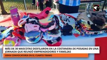 Más de 30 mascotas participaron del desfile en la costanera de Posadas
