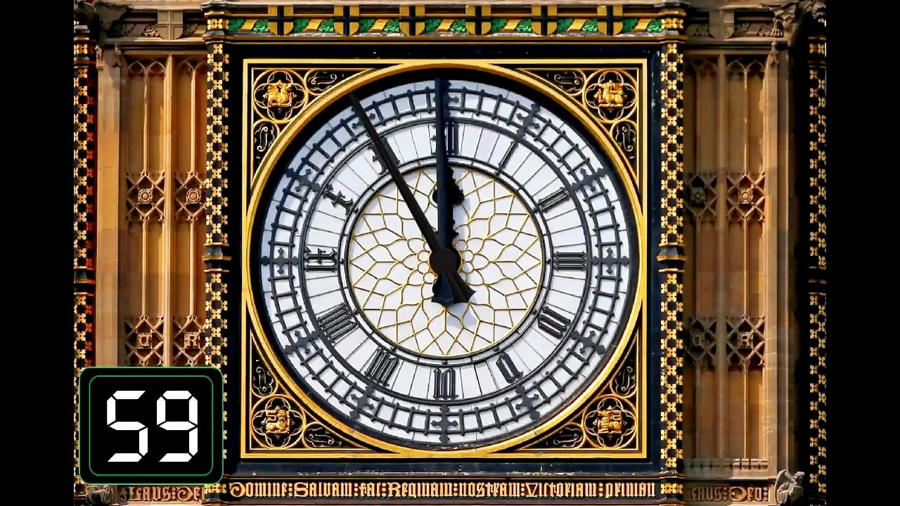 Timer 5:00 Relógio Regressivo - BigBen 12 chimes