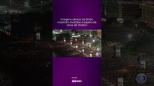 Imagens aéreas da Globo mostram multidão à espera de show de Shakira