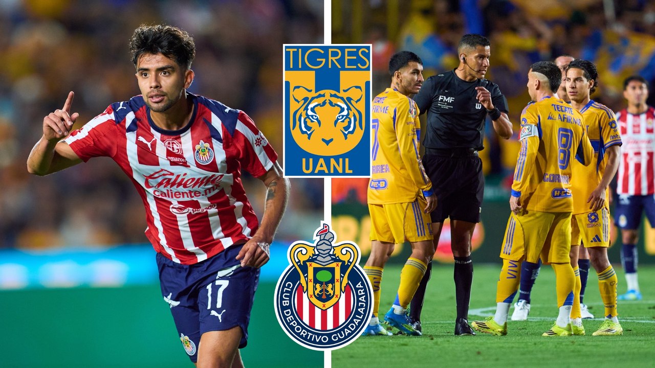 Ricardo Marín anota el primer gol de Chivas en la Liguilla y desata polémica; Tigres reclama falta
