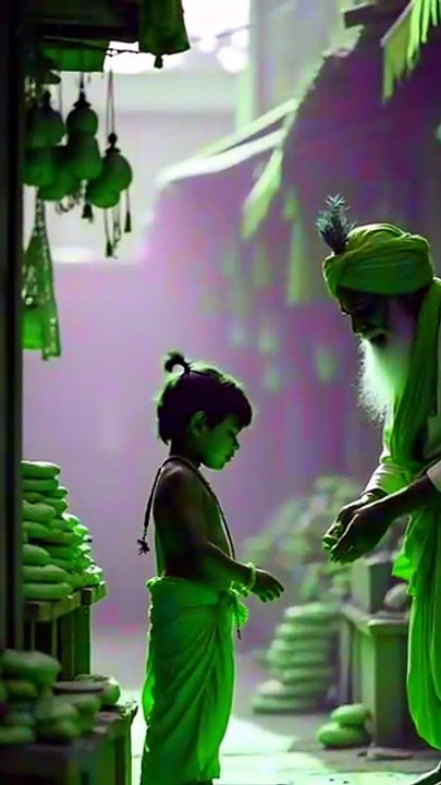 The Child Krishna's Lesson to Merchants
