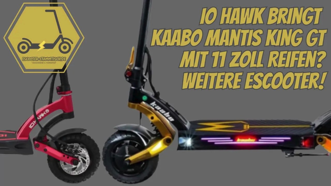 Io hawk neue escooter von kaabo