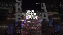 Imagens aéreas mostram praia de Copacabana completamente lotada em show de Shakira #shorts