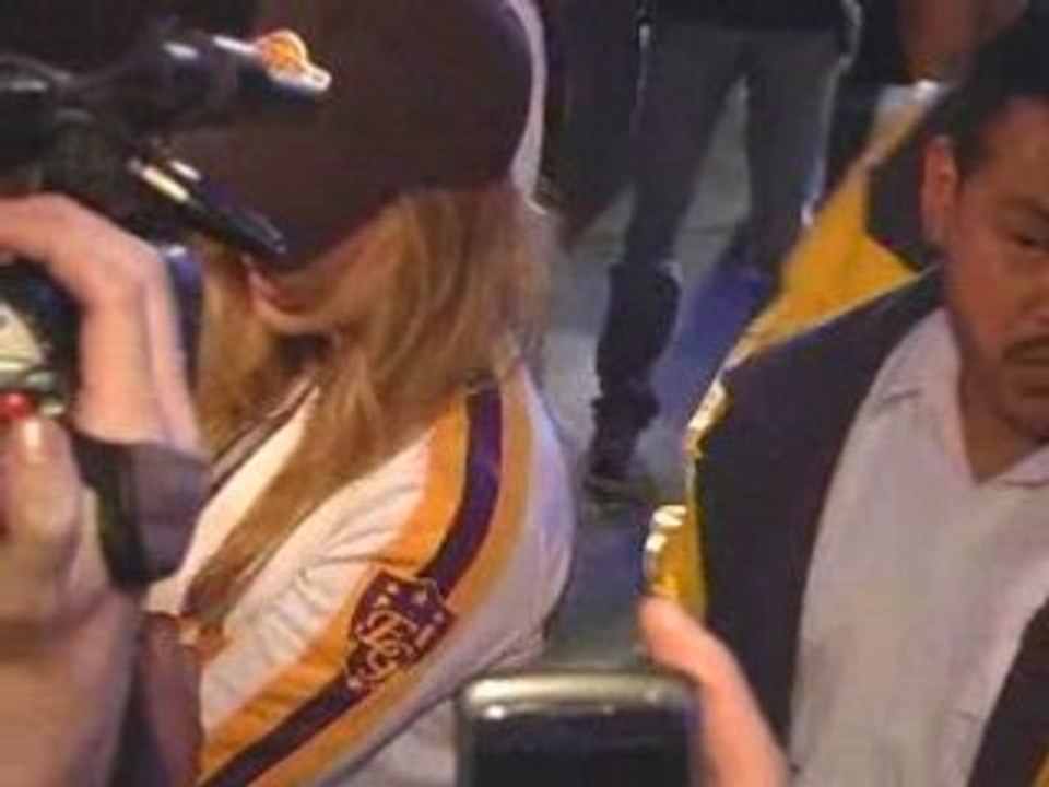 Fergie arrival chegando NBA Lakers Game