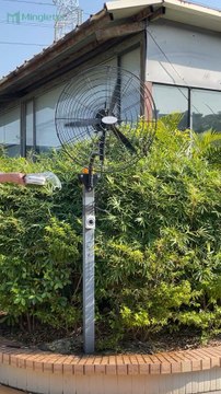Mingletec high efficiency BLDC industrial wall fan #mingletec #bldcfan #manufacturer #fyp #wallfan #industrialfan #factory #warehouse