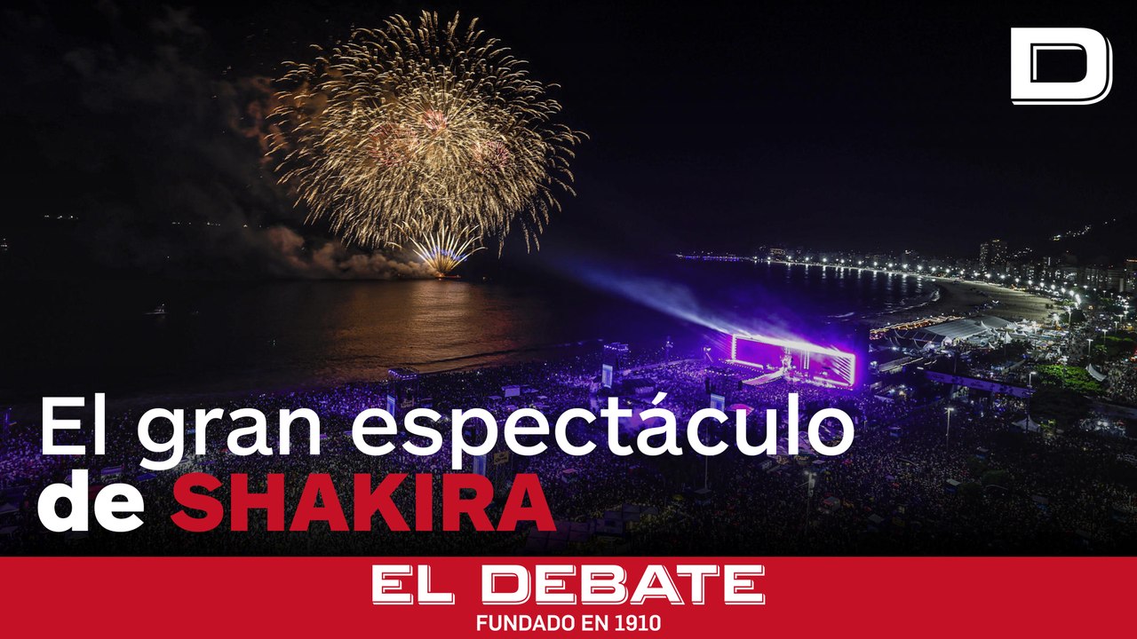 Fuegos artificiales y drones: el impresionante arranque del concierto de Shakira en Copacabana
