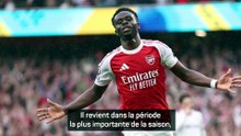 Arteta retrouve un Saka décisif : "On a le Bukayo qu’on connaît"