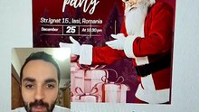 Invitatie petrecere de craciun #digitalproducts #canva #template #sell