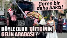 Sivas'tan İstanbul'a Getirdiği Pembe Traktörle Gelin Almaya Gitti