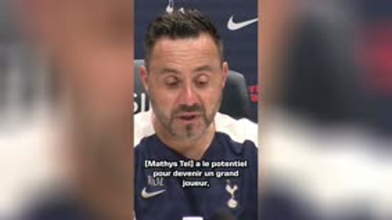 Tottenham - De Zerbi : “Mathys Tel a le potentiel pour devenir un grand joueur”