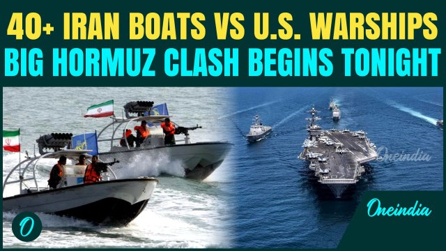 Iran's 40 ‘Mosquito Fleet’ Boats Circles Strait Of Hormuz Against U.S Navy | BIG Hormuz Clash Begins