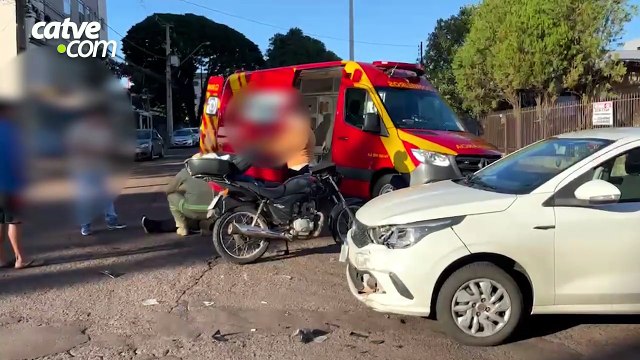 Motociclista fica ferida em acidente de trânsito em Cascavel