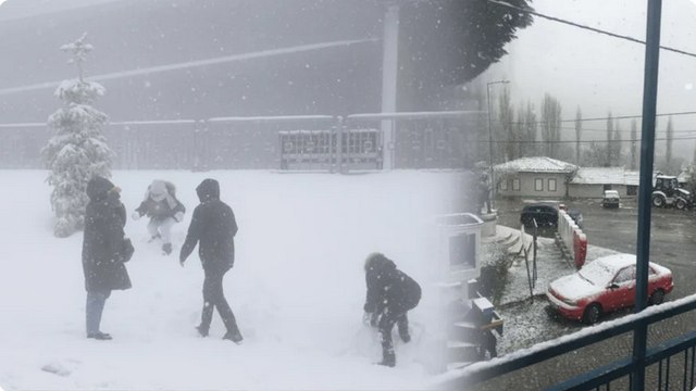 Kartepe, mayıs ayında beyaza büründü