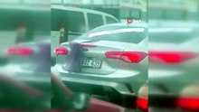 Çorum’da düğün konvoyu tehlike saçtı