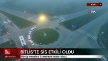 Bitlis'te Bitlis’te yoğun sis etkili oldu: Görüş mesafesi 5 metreye kadar düştü