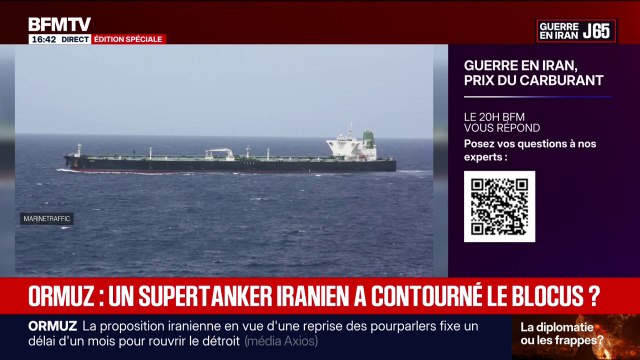 Détroit d'Ormuz: un supertanker iranien aurait contourné le blocus naval