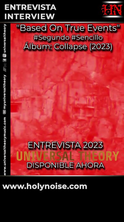 "Based On True Events" #Segundo #Sencillo UNIVERSAL THEORY #España #Collapse #2023 #Entrevista #Interview #Interview