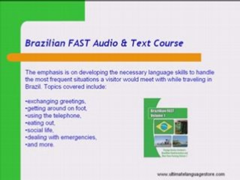 Learning Brazilian Portuguese