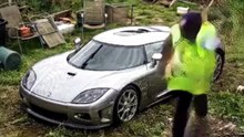 BACKYARD TRANSFORMATION WITH CAR
